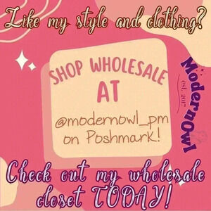 Like this listing to receive special discounts in my wholesale closet!!